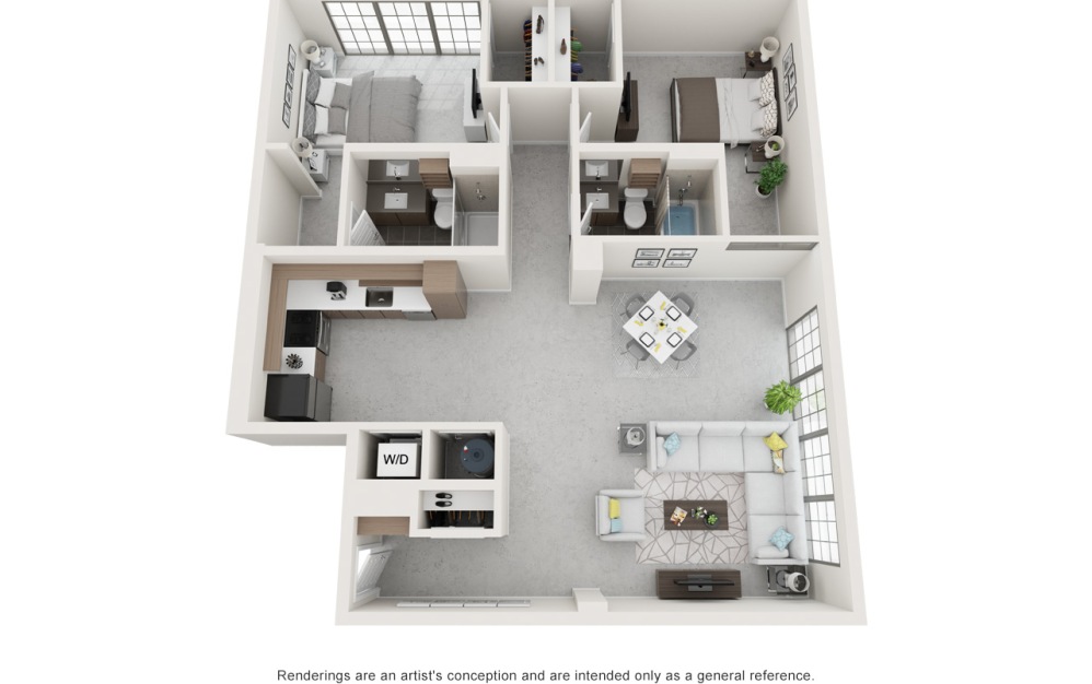 2 Bedroom Floorplan