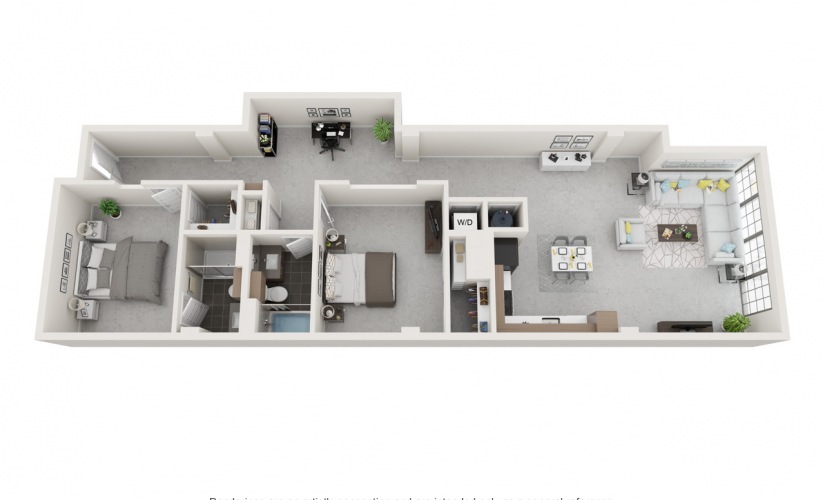 2 Bedroom Floorplan